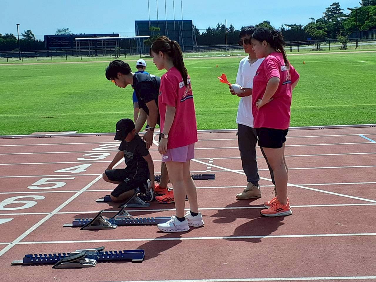 7月12日の浜山運動公園の補助競技場にて