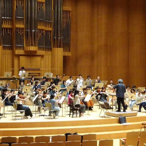 山陰フィルジュニア本番前日のホール練習